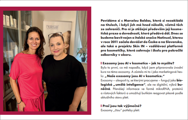 EXOSOMY JSOU AI V KOSMETICE